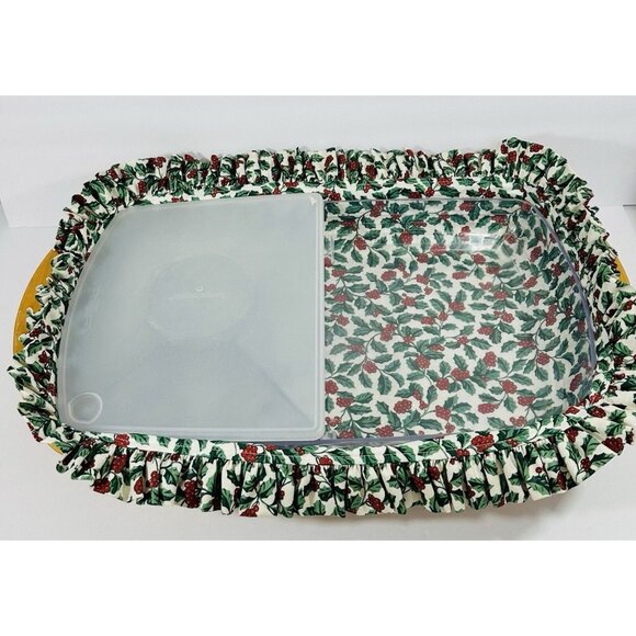 Longaberger 2003 Hostess Serve zit Up Basket Handwoven Brown Retired Christmas - Picture 4 of 16